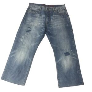 Pepe Men’s Jeans; distressed and “dirty” look, Sized 38 irregular